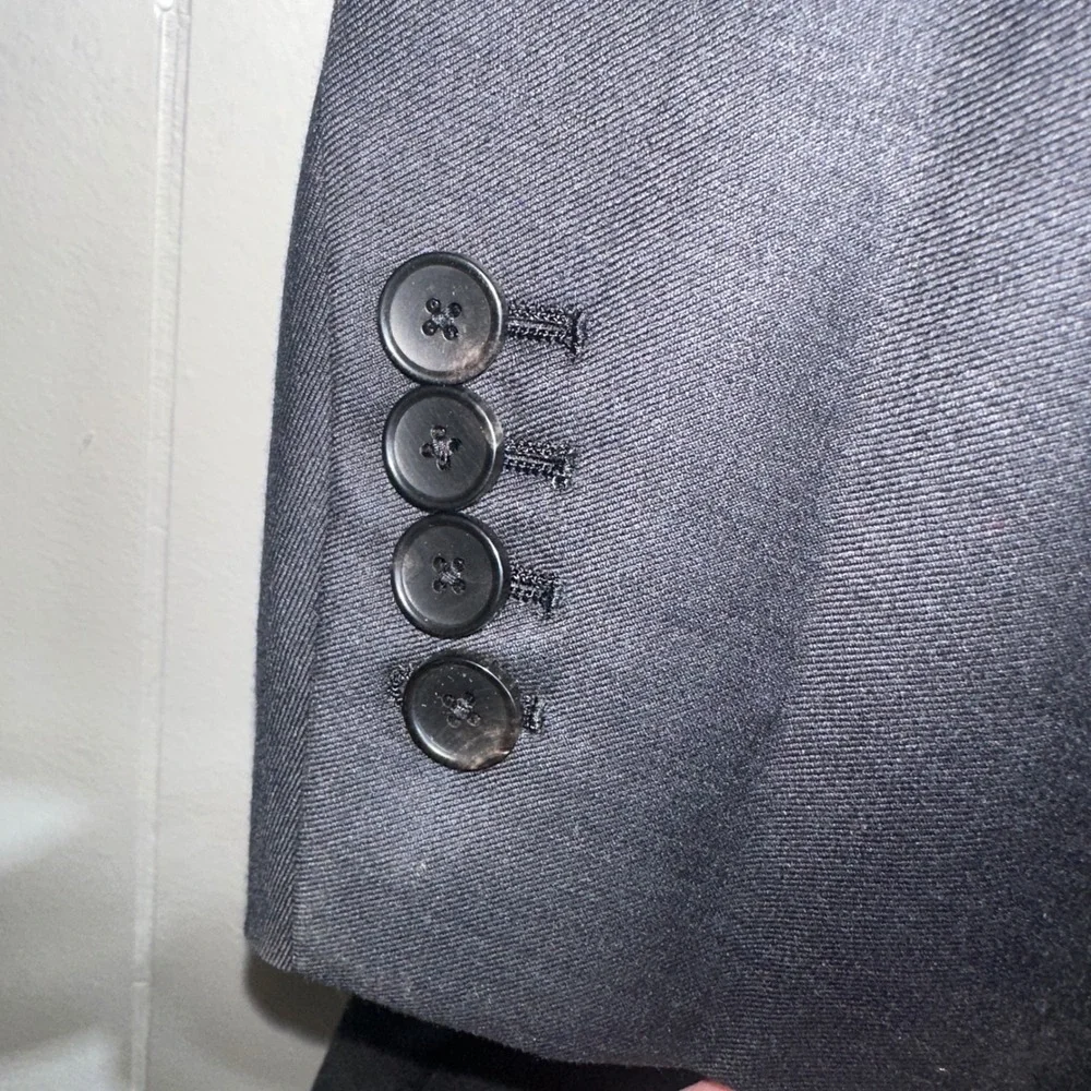 Brooks Brothers Mens Navy Blue 100% Wool Custom Tailord 2-Button Blazer IBB56582